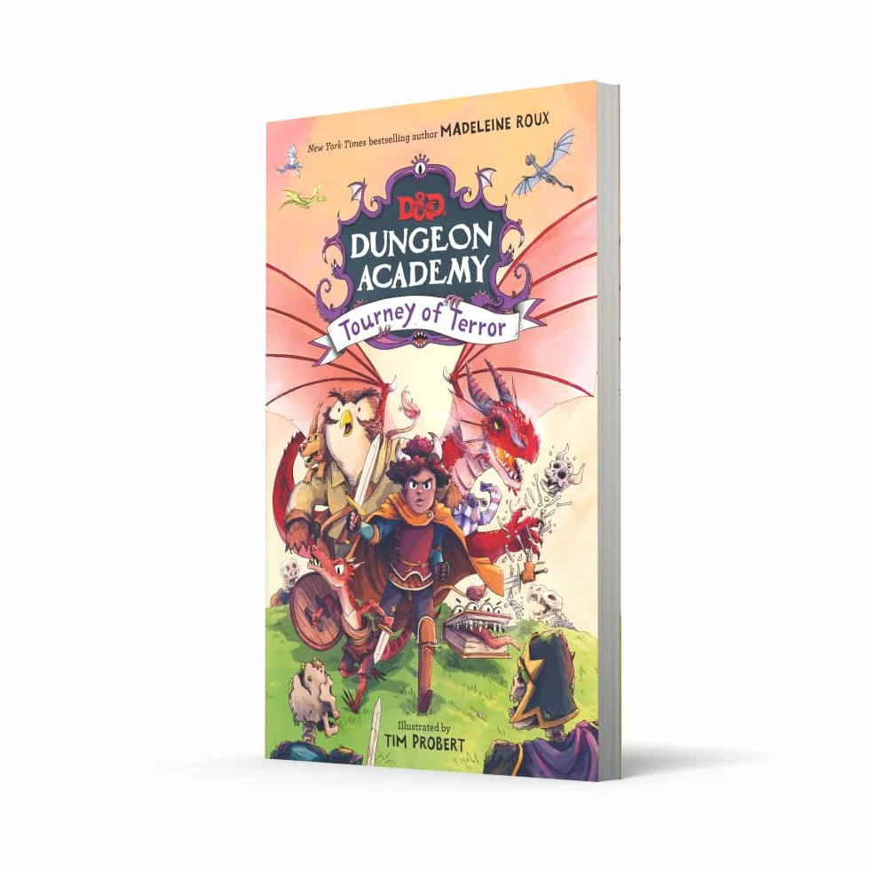 Dungeon Academy: Tourney of Terror: A funny, illustrated D&D novel for younger readers and fans of role play and fantasy written by New York Times bestselling author Madeleine Roux