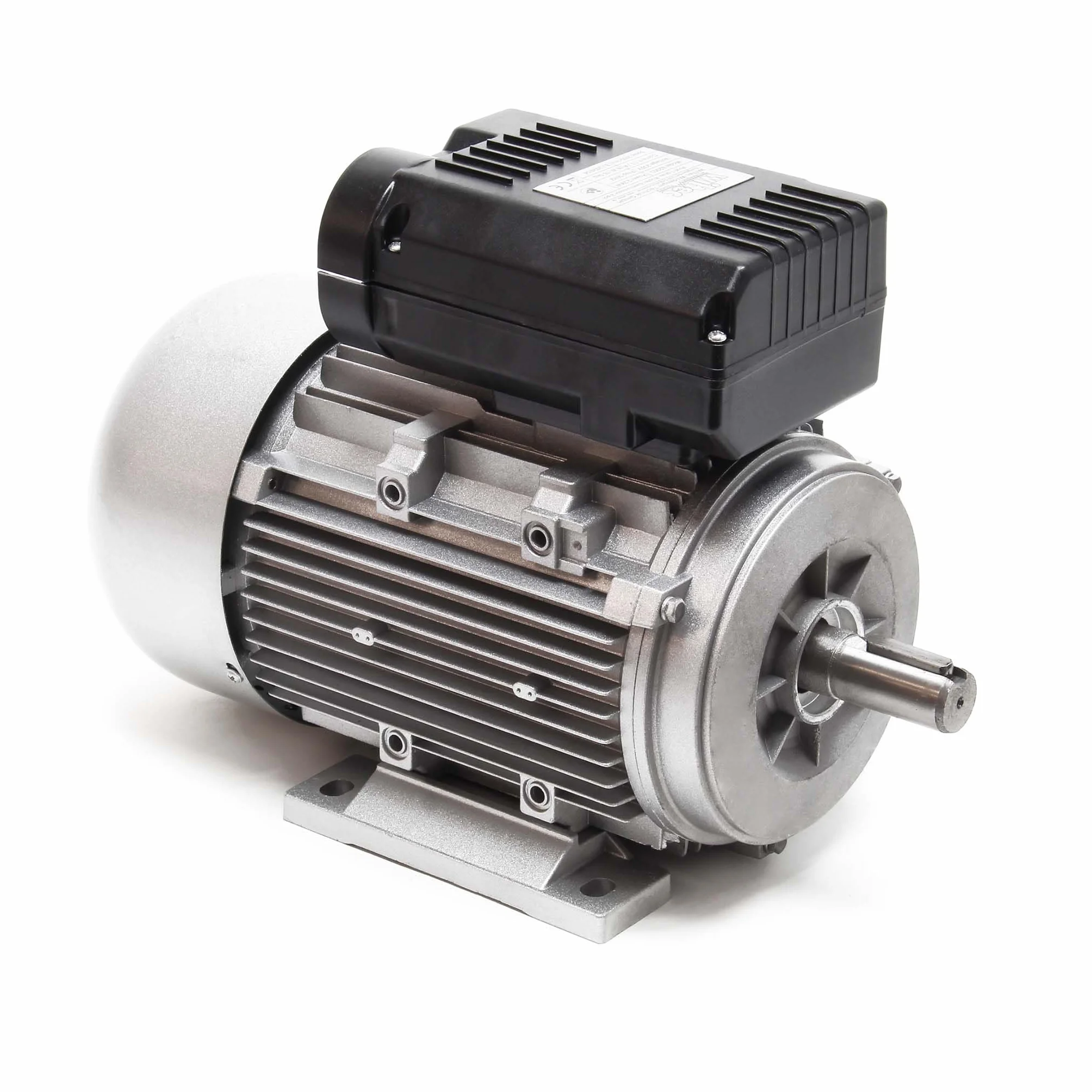 Wiltec Silnik elektryczny jednofazowy 2-biegowy 230 V 1,5 kW (2 KM) z kondensatorem startowym IP55 2850 obr/min. z aluminium