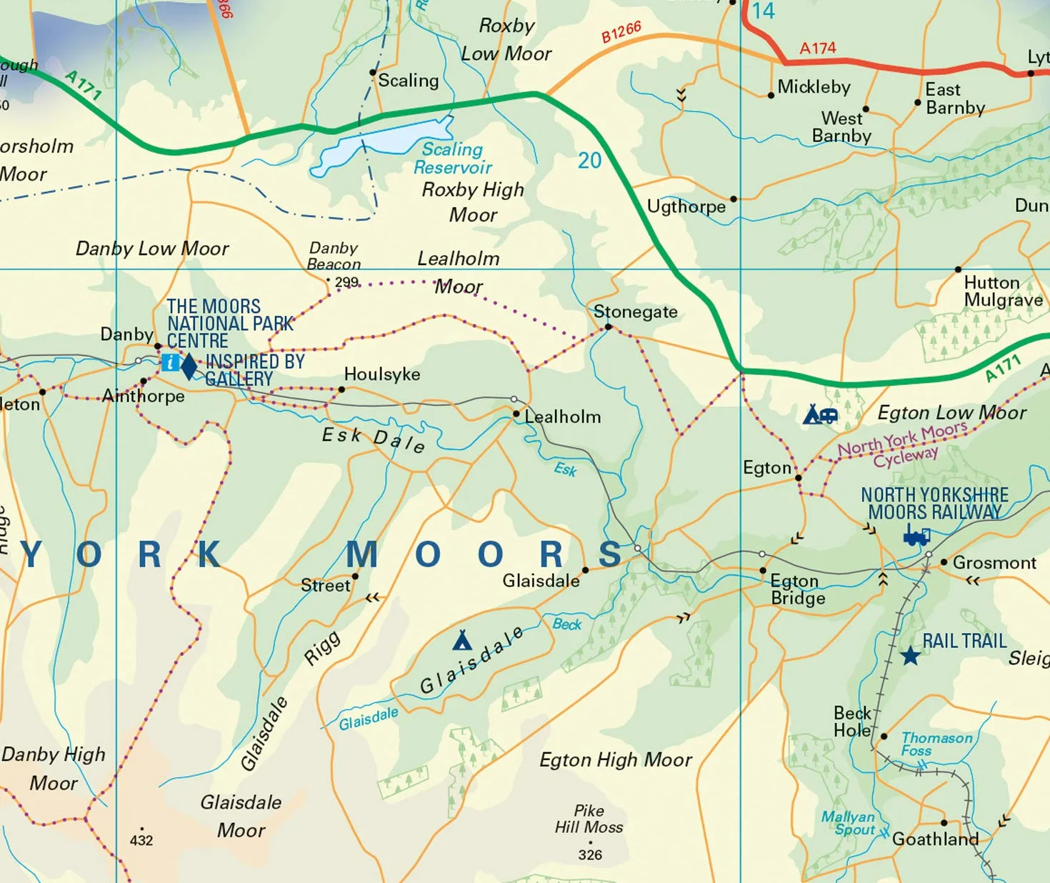 North York Moors National Park Pocket Map: The perfect guide to explore this area of outstanding natural beauty