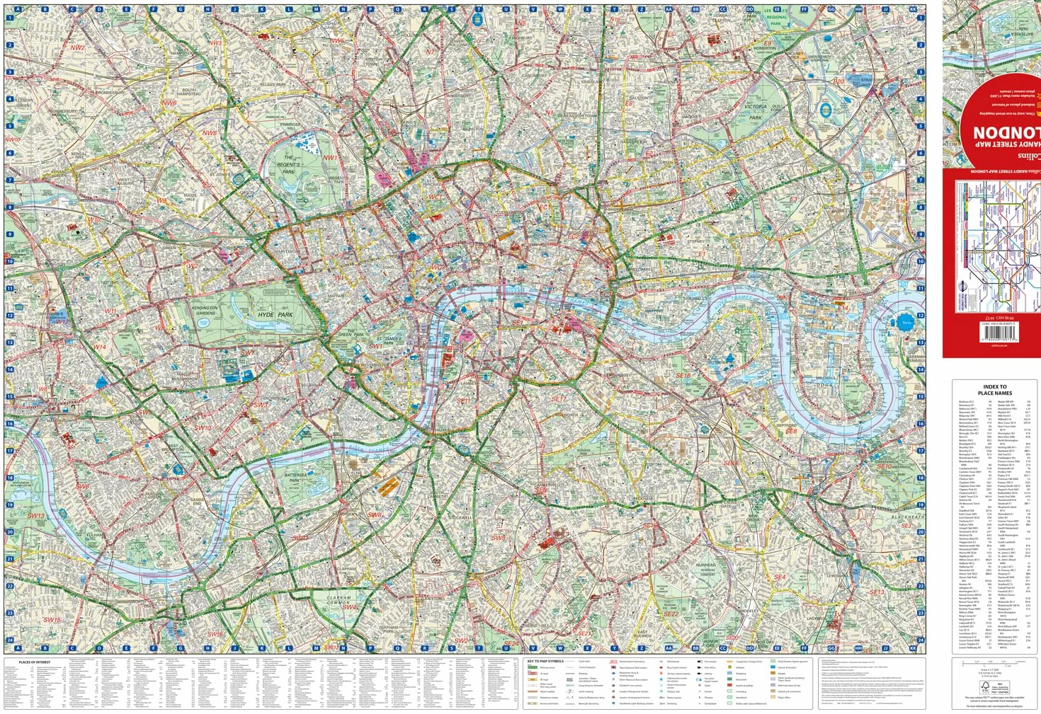 Collins London Handy Street Map: Discover new places in London