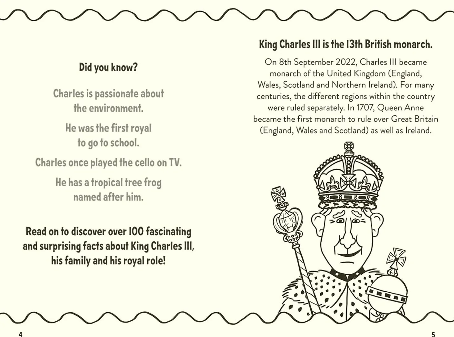 Amazing Facts King Charles III: A fun illustrated children’s book packed with stories and trivia about the British king and the royal family