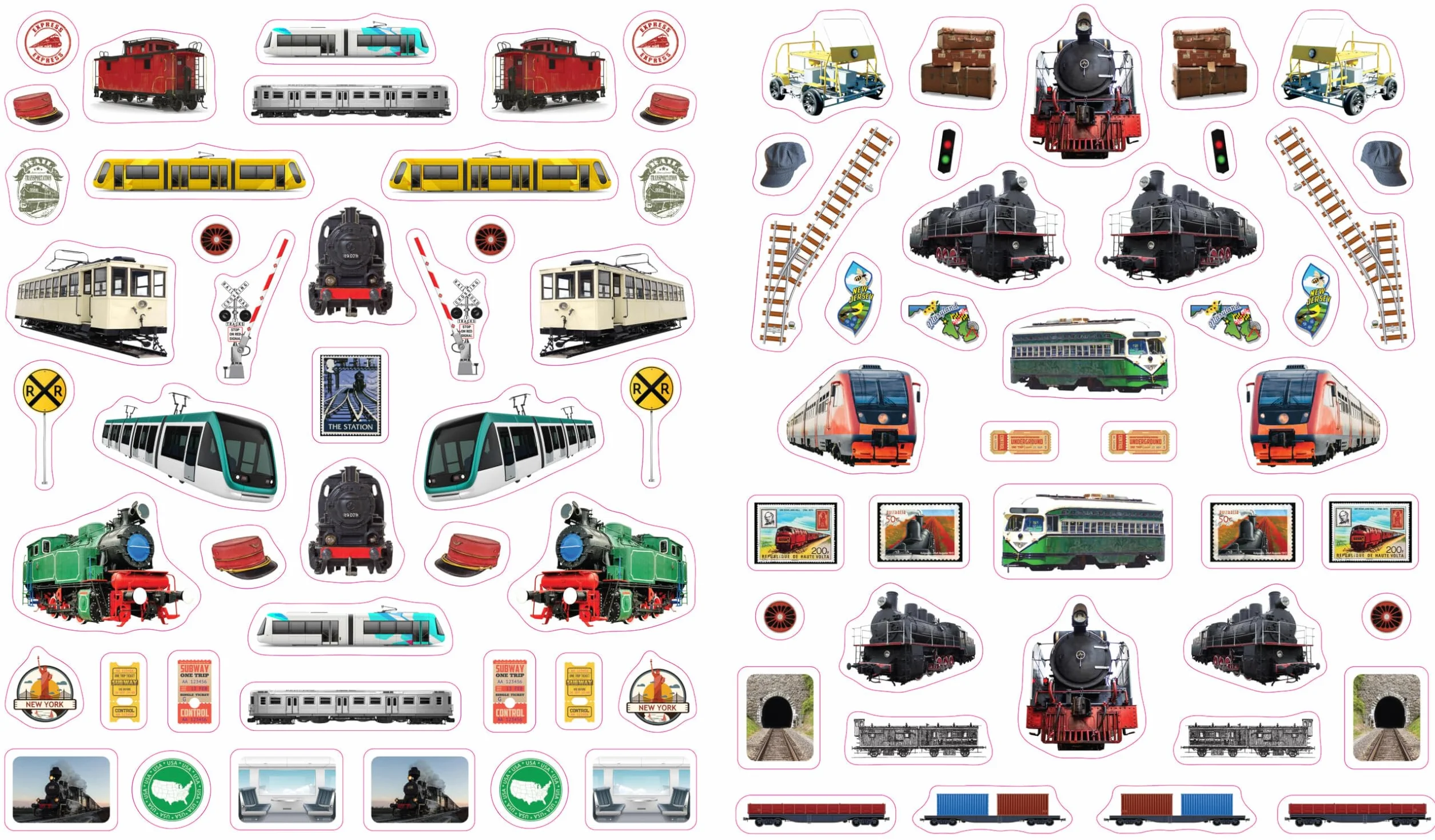 Eyelike Stickers: Trains: 1