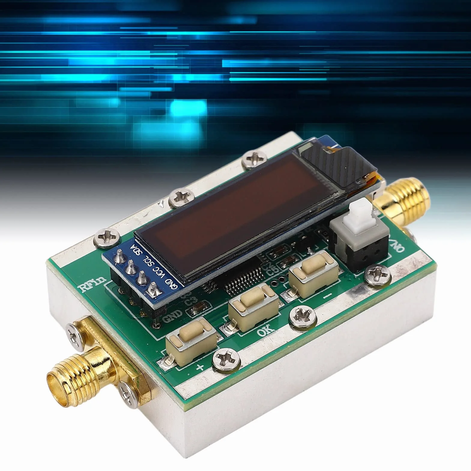 Cyfrowy moduł Tłumika RF 1-3800 MHz Tłumik RF Programowalny Tłumik RF ze Stopniem Cofania Obudowa CNC Sterowanie za pomocą Komputera PC 5 V