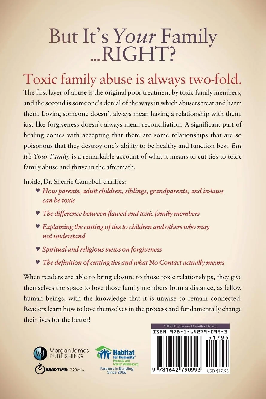 But It's Your Family...: Cutting Ties with Toxic Family Members and Loving Yourself in the Aftermath