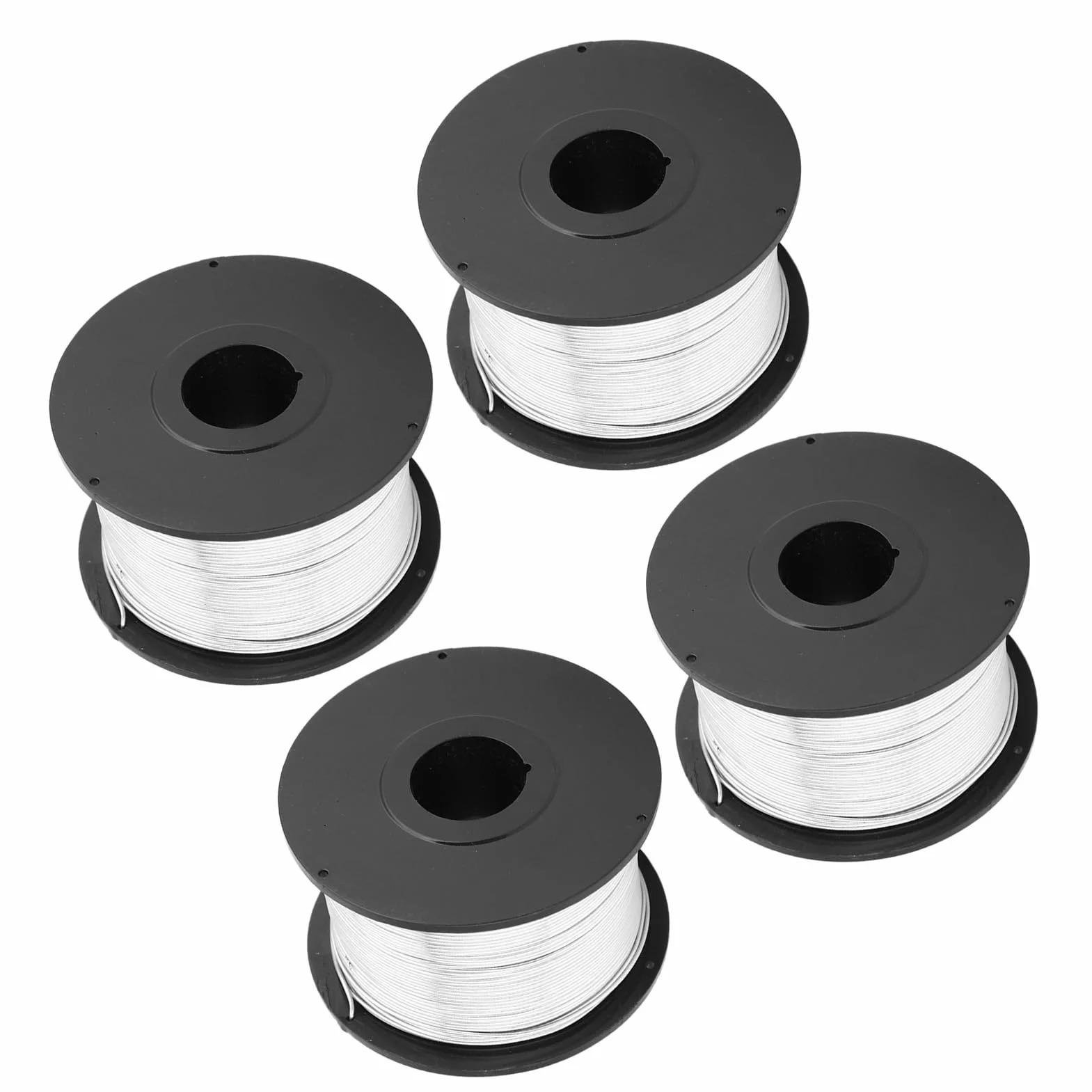 Drut Zbrojeniowy, Drut Wiązałkowy ze Stali Niskowęglowej, 4 szt. 110 M 0,8 Mm Rolki Drutu Zbrojeniowego, Miękki i Elastyczny do Automatycznej Maszyny Wiążącej