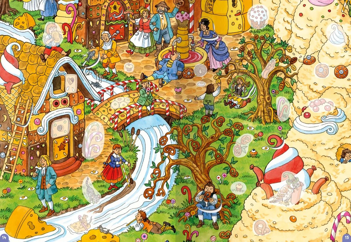 Wimmeln, Rätseln, Stickern: Märchen
