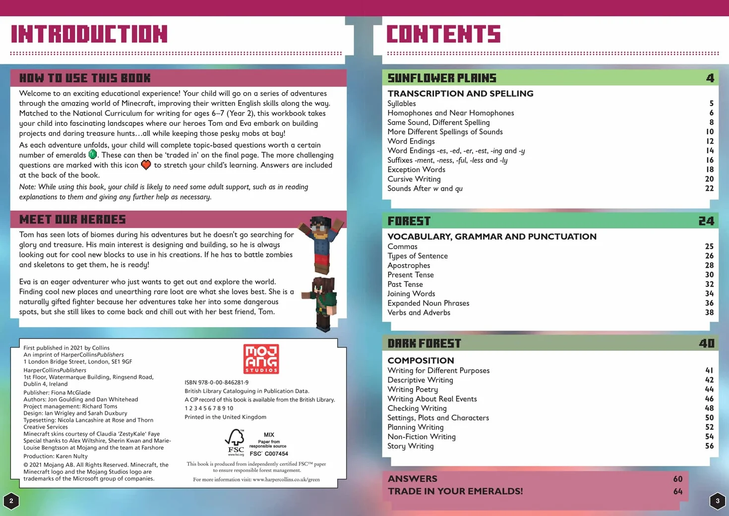 Minecraft English Ages 6-7: Official Workbook