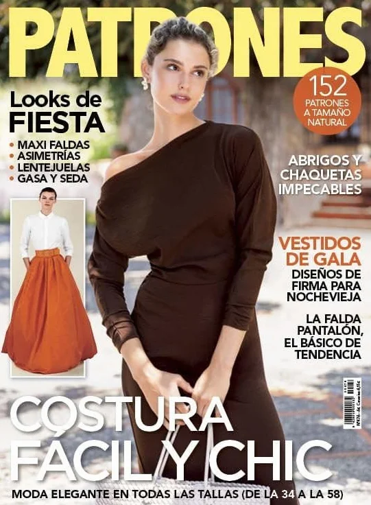 Revista Patrones #476 | Costura fácil y chic: Moda elegante en todas las tallas (34 a 58)