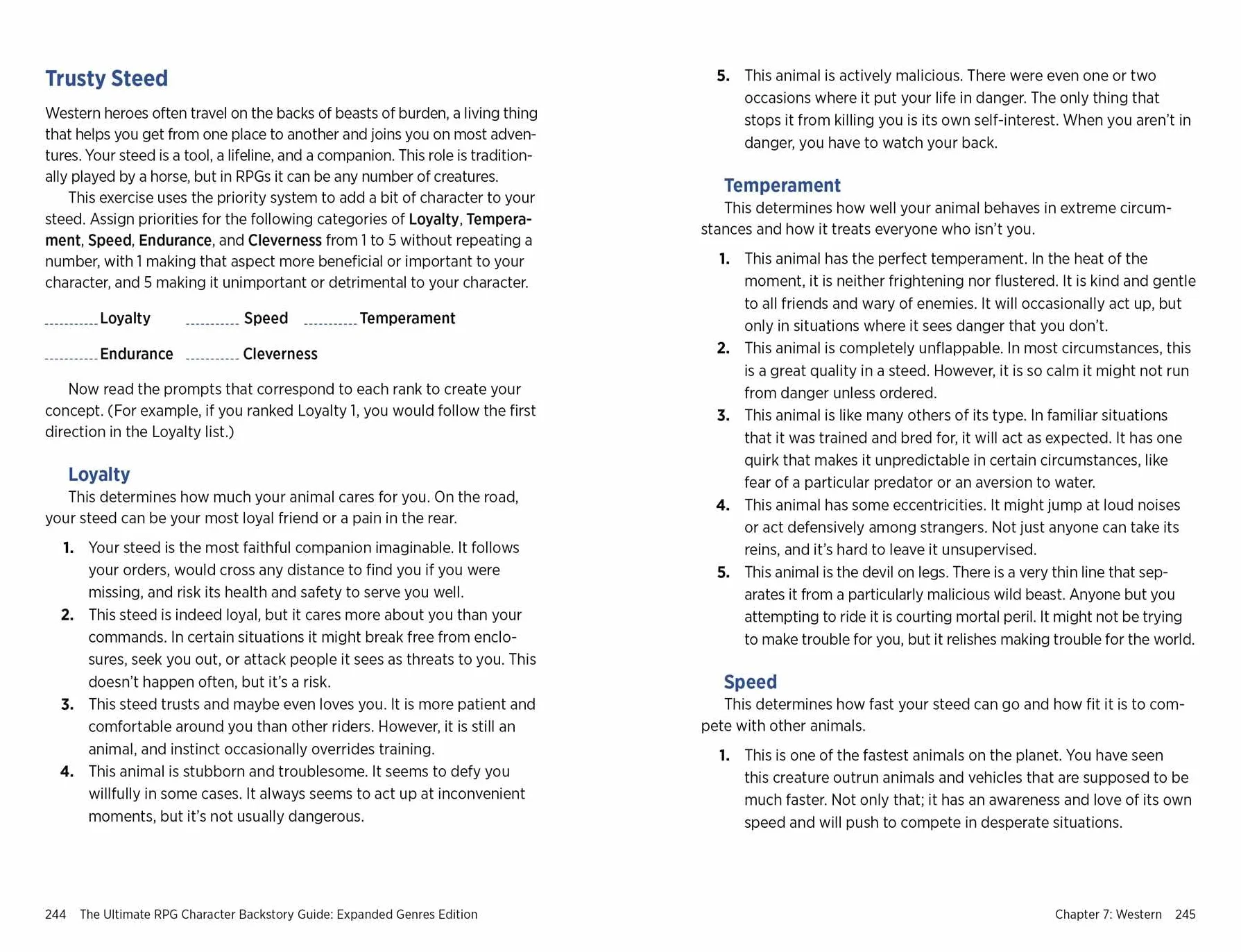 The Ultimate RPG Character Backstory Guide: Expanded Genres Edition: Prompts and Activities to Create Compelling Characters for Horror, Sci-Fi, X-Punk, and More