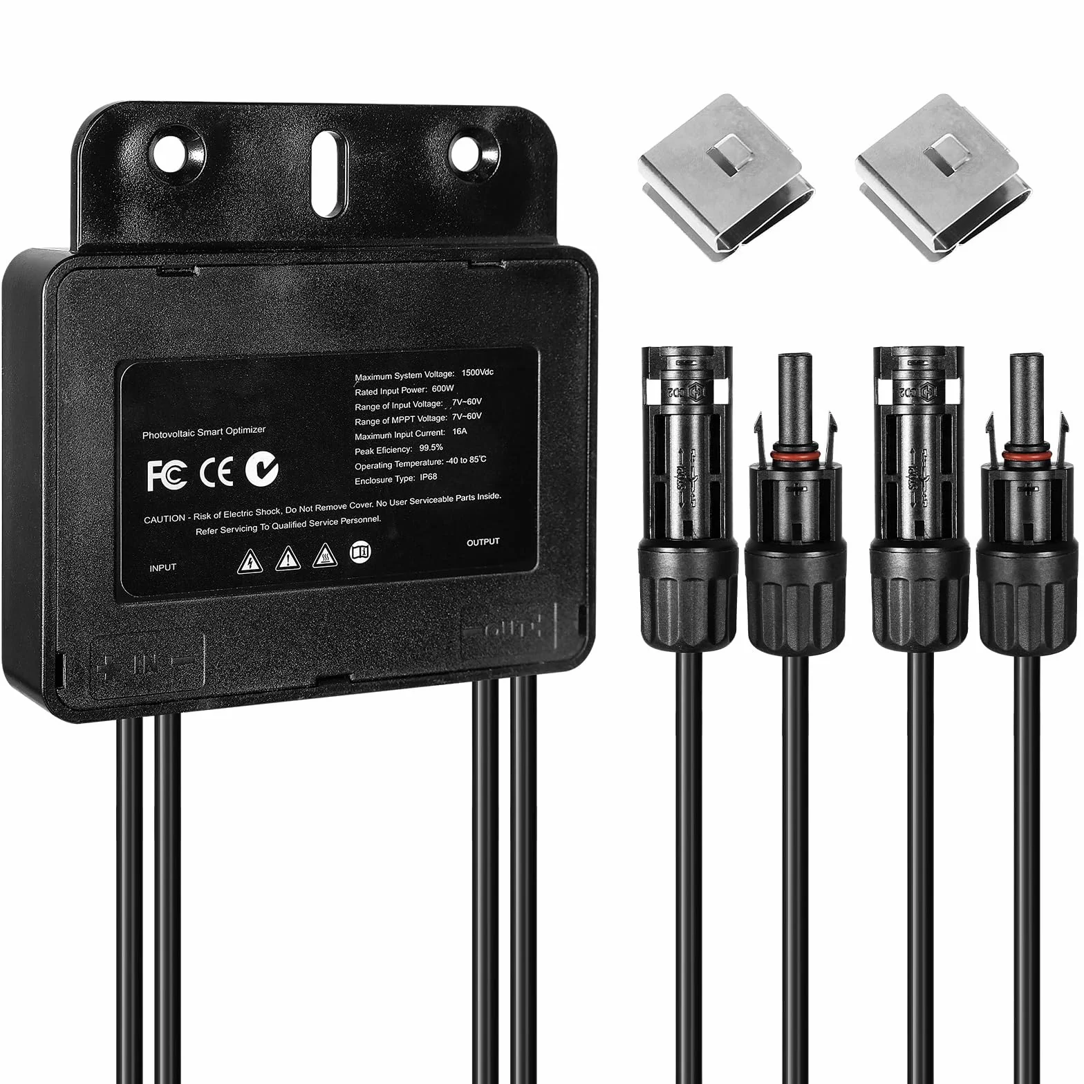 BuyWeek Optymalizator mocy panelu słonecznego, fotowoltaiczny, 600 W, optymalizator paneli słonecznych, MPPT, optymalizator paneli fotowoltaicznych do optymalizacji mocy wyjściowej