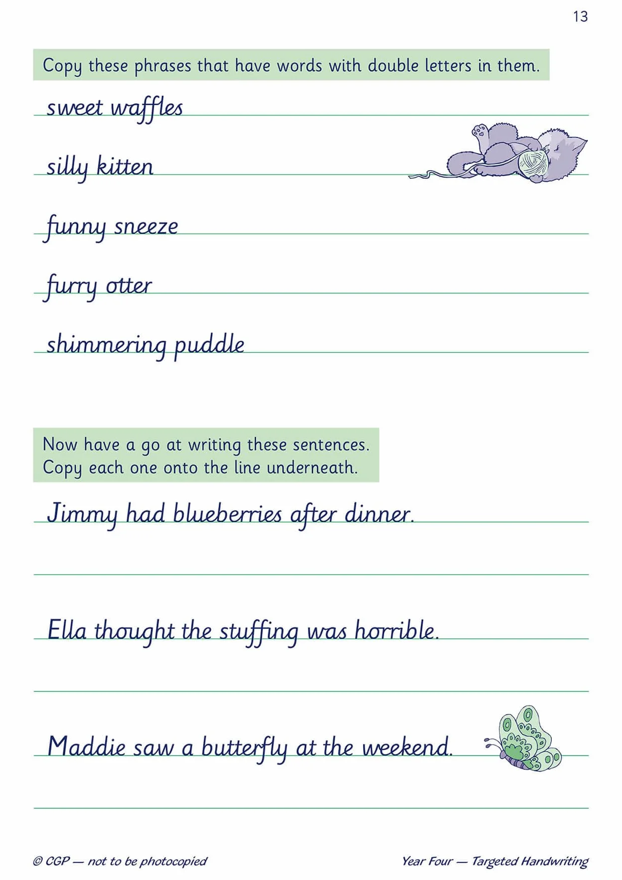 KS2 English Year 4 Handwriting Targeted Practice Book