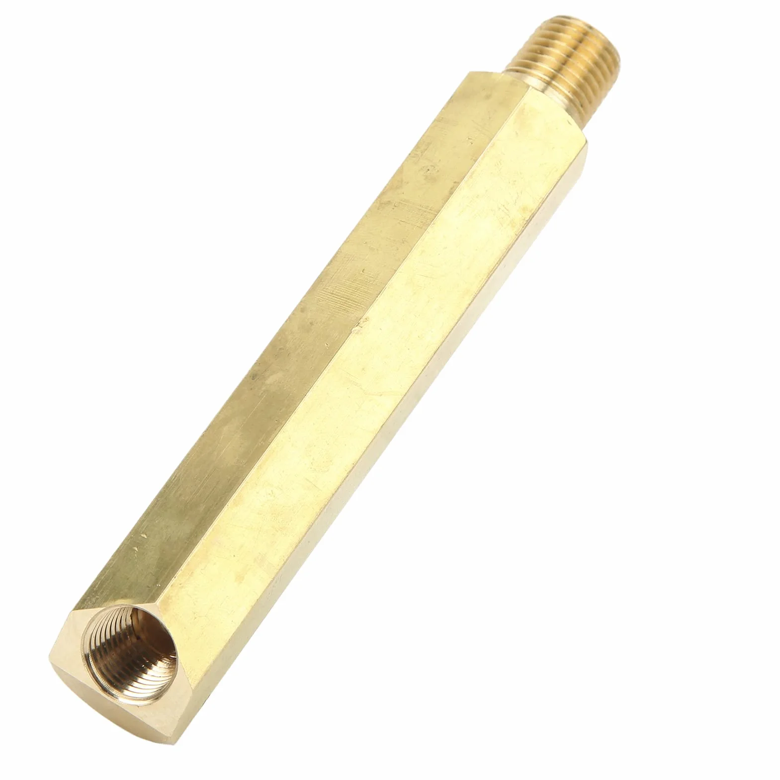 Przedłużenie pomiaru ciśnienia , 1/4 cala NPT 115 mm długość adapter przedłużający ciśnienie zamiennik do silnika Windsor 260 289 302 351 V8
