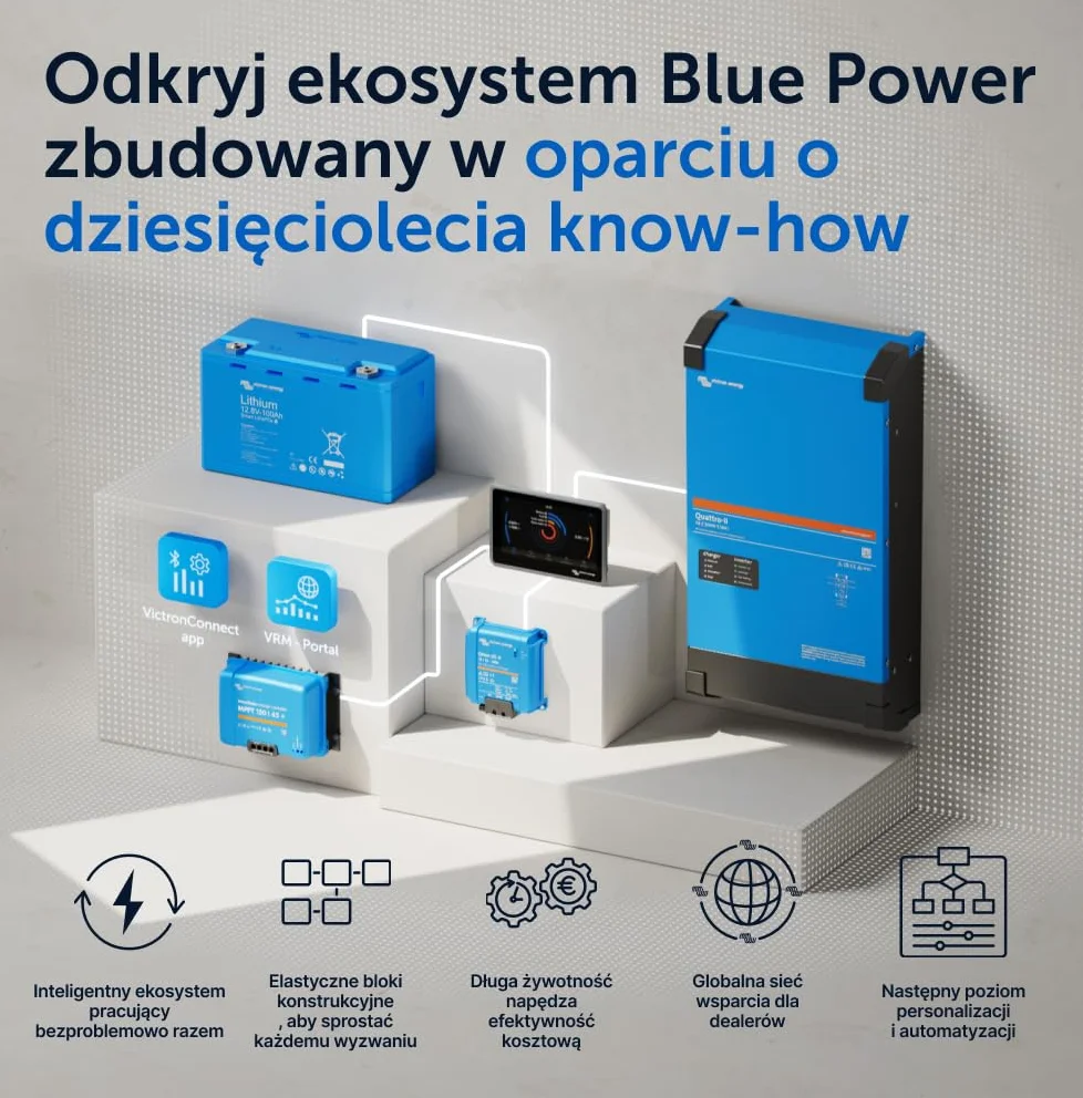 Victron Energy SmartSolar MPPT Tr VE.Can 150V 85 amp 12/24/36/48-Volt Kontroler Ładowania Słonecznego (Bluetooth)