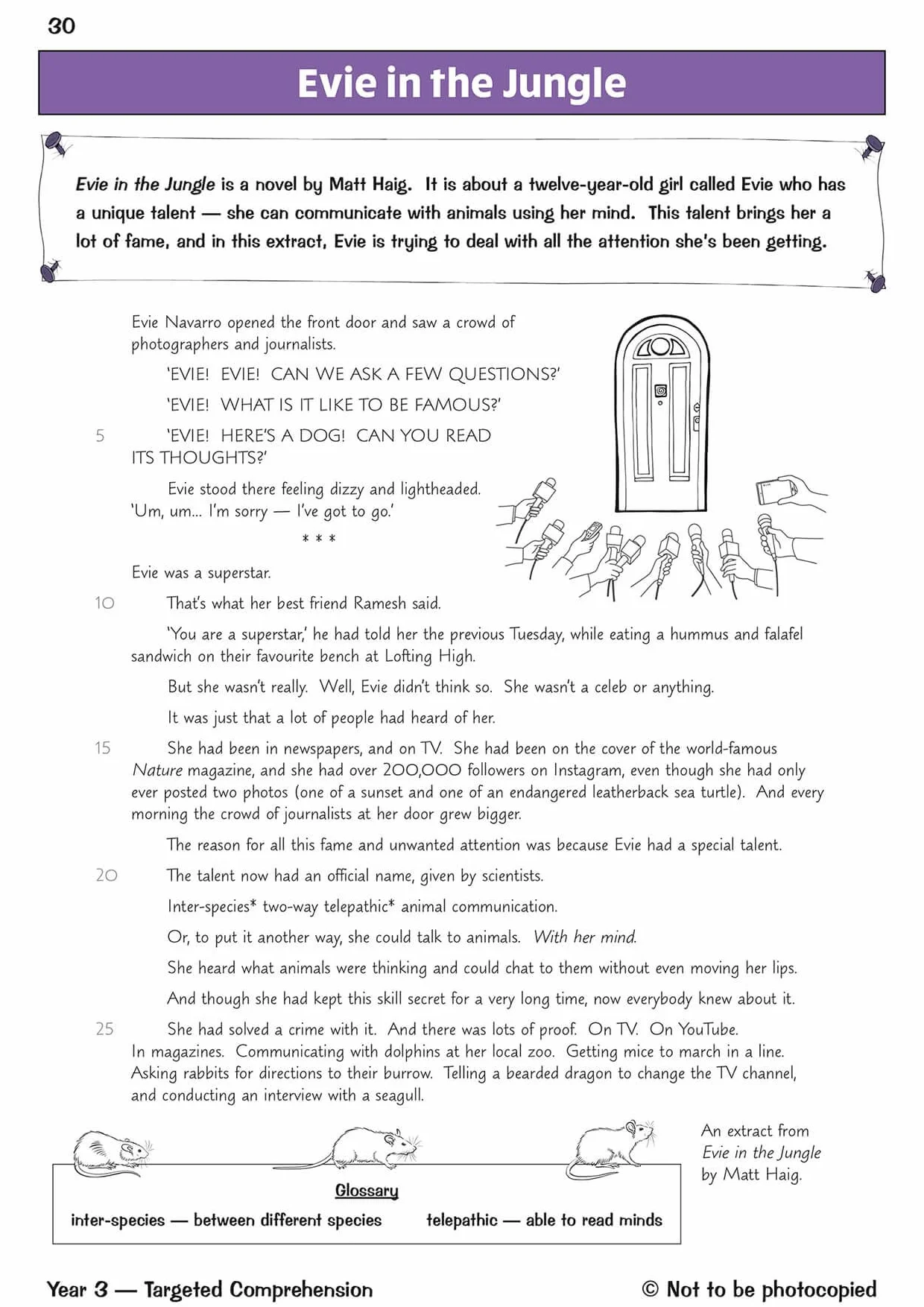 KS2 English Year 3 Reading Comprehension Targeted Question Book - Book 1 (with Answers)
