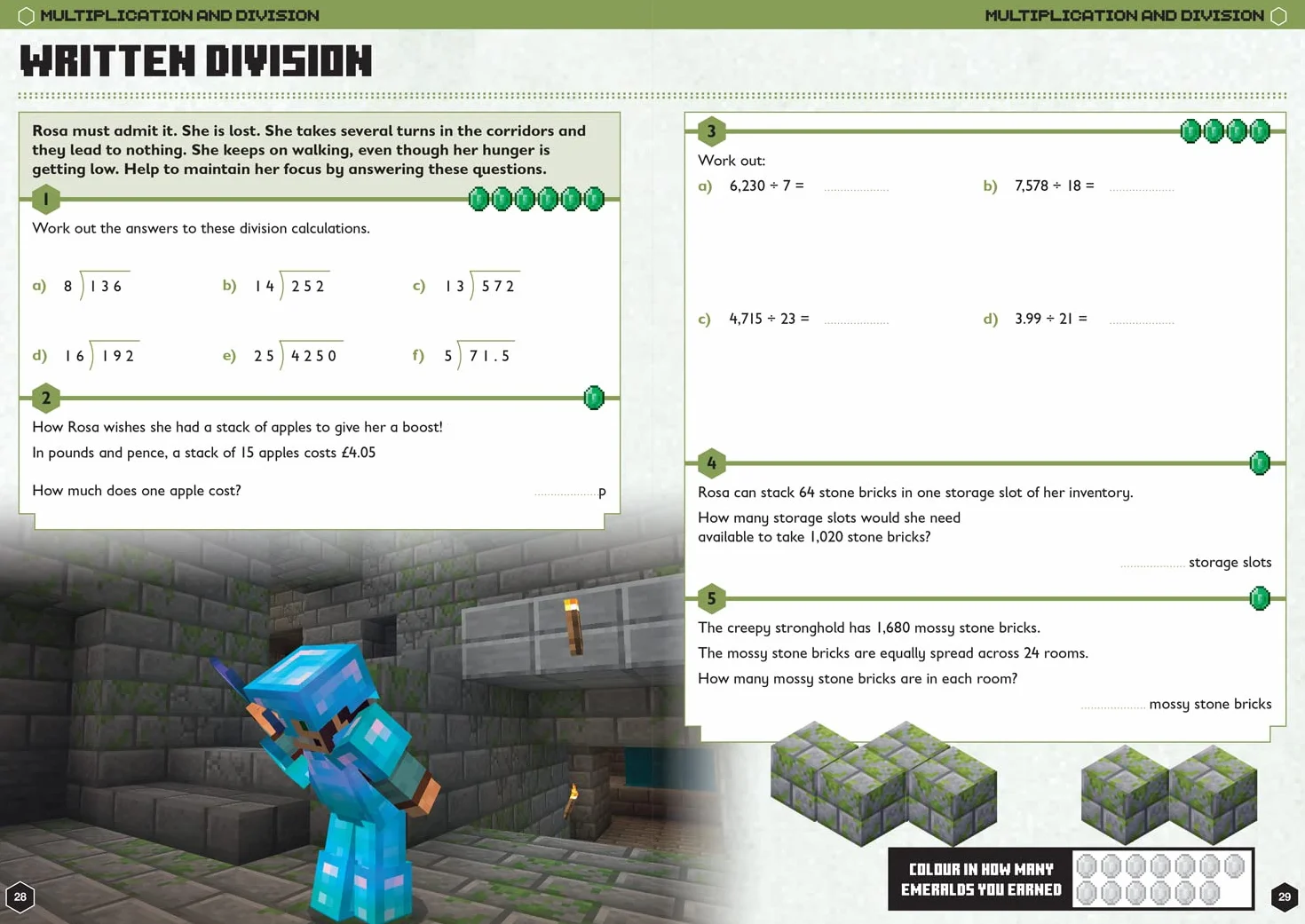 Minecraft Maths Ages 10-11: Official Workbook